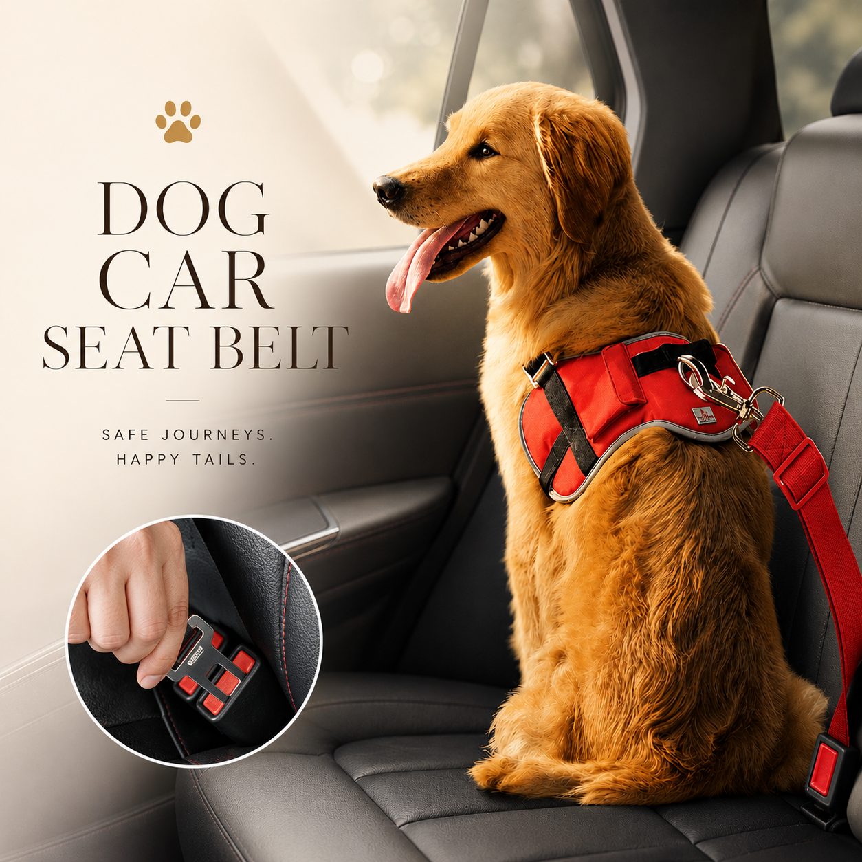 Car Seat Belt Leash