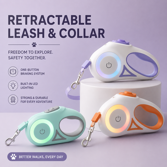 Retractable Leash & Collar